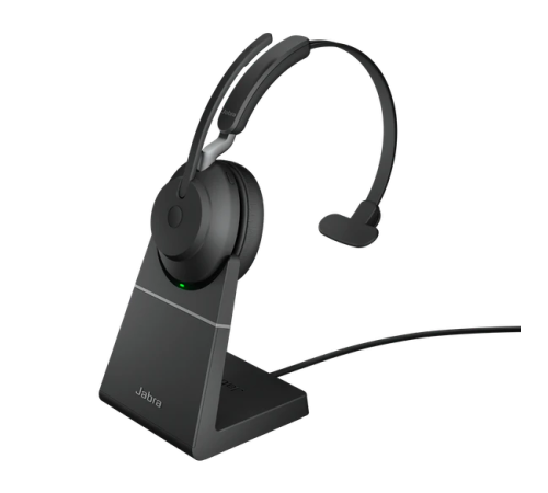 Jabra Evolve2 65 USB-A UC Mono Desk Stand Black (26599-889-989) Jabra Evolve2 65 USB-A UC Mono Desk Stand Black (26599-889-989)