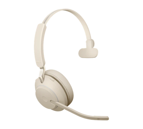 Jabra Evolve2 65 USB-A MS Mono Desk Stand Beige (26599-899-988) Jabra Evolve2 65 USB-A MS Mono Desk Stand Beige (26599-899-988)