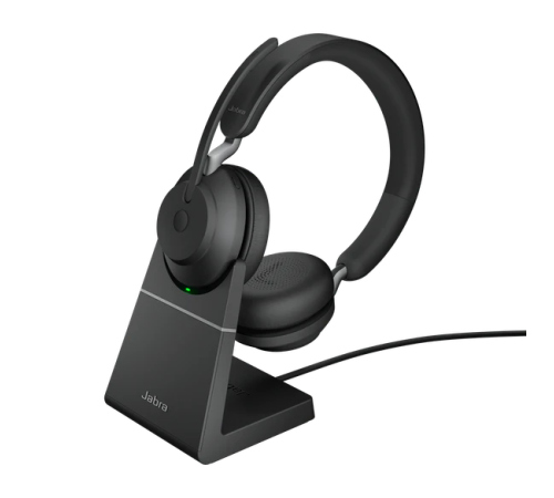 Jabra Evolve2 65 USB-С MS Desk Stand Black (26599-999-889) Jabra Evolve2 65 USB-С MS Desk Stand Black (26599-999-889)