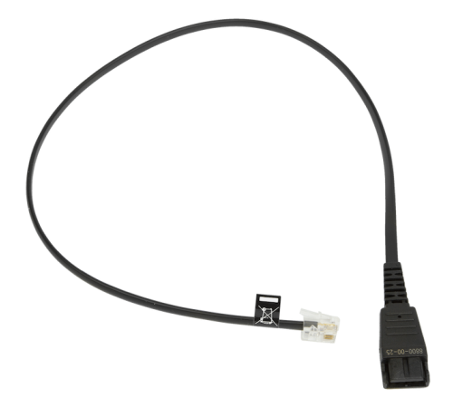 Кабель Jabra QD на RJ10, прямий, 0,5 м, для Siemens Кабель Jabra QD на RJ10, прямий, 0,5 м, для Siemens