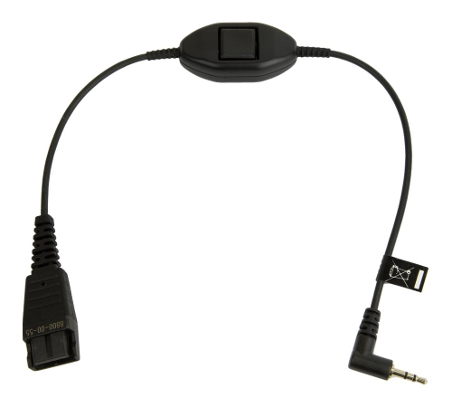 Кабель Jabra QD на 2.5 мм з функцією Push‑to‑Talk Кабель Jabra QD на 2.5 мм з функцією Push‑to‑Talk