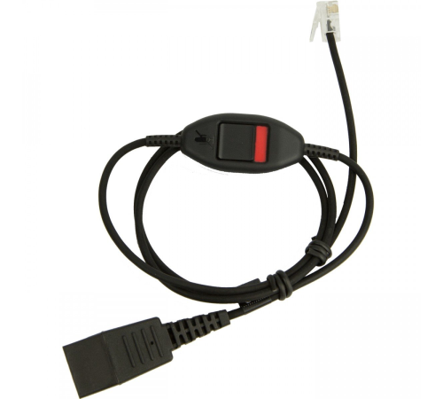 Кабель Jabra QD на RJ-10 з кнопкою mute, 0,8 м Кабель Jabra QD на RJ-10 з кнопкою mute, 0,8 м