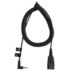 Кабель Jabra QD на 2,5 мм, спіральний, 0,5–2 м (8800-01-46)