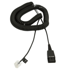 Кабель Jabra QD на спеціальний роз’єм RJ45, спіральний, 0,5–2 м (8800-01-94)